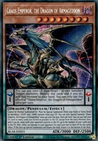 Chaos Emperor, the Dragon of Armageddon [BLAR-EN051] Secret Rare | Galaxy Games LLC