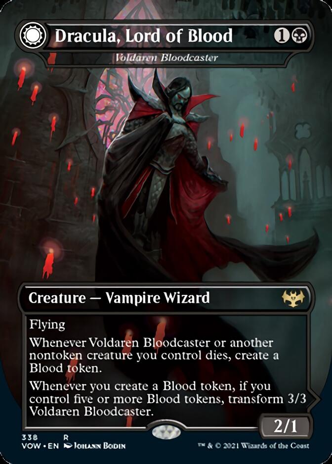 Voldaren Bloodcaster // Bloodbat Summoner - Dracula, Lord of Blood // Dracula, Lord of Bats [Innistrad: Crimson Vow] | Galaxy Games LLC