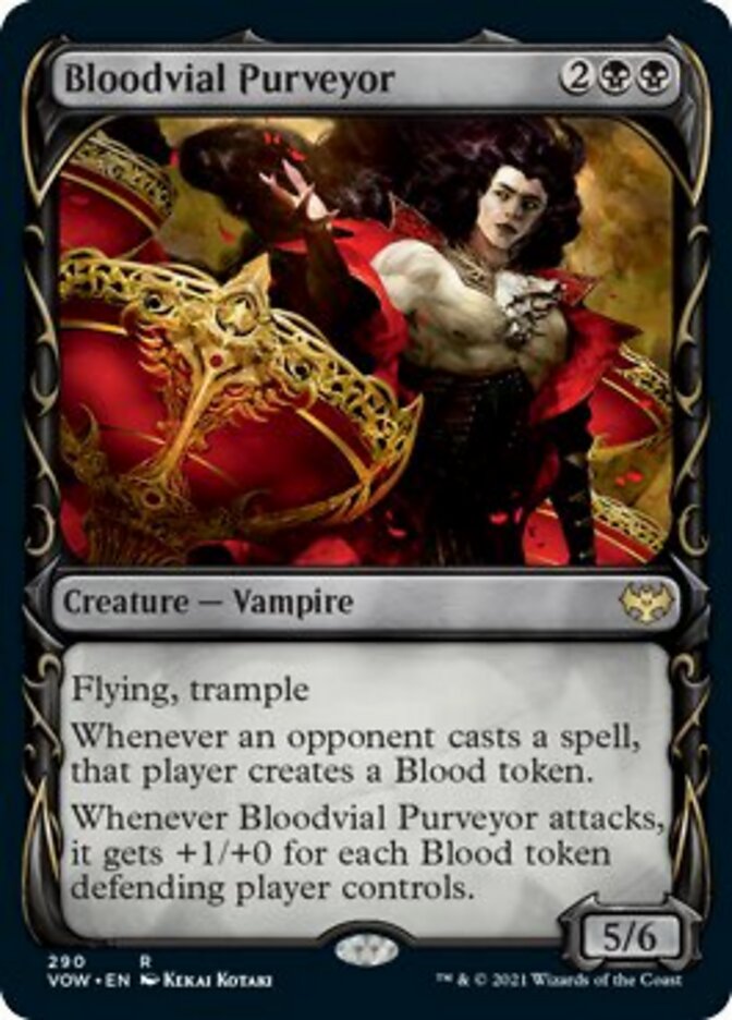 Bloodvial Purveyor (Showcase Fang Frame) [Innistrad: Crimson Vow] | Galaxy Games LLC