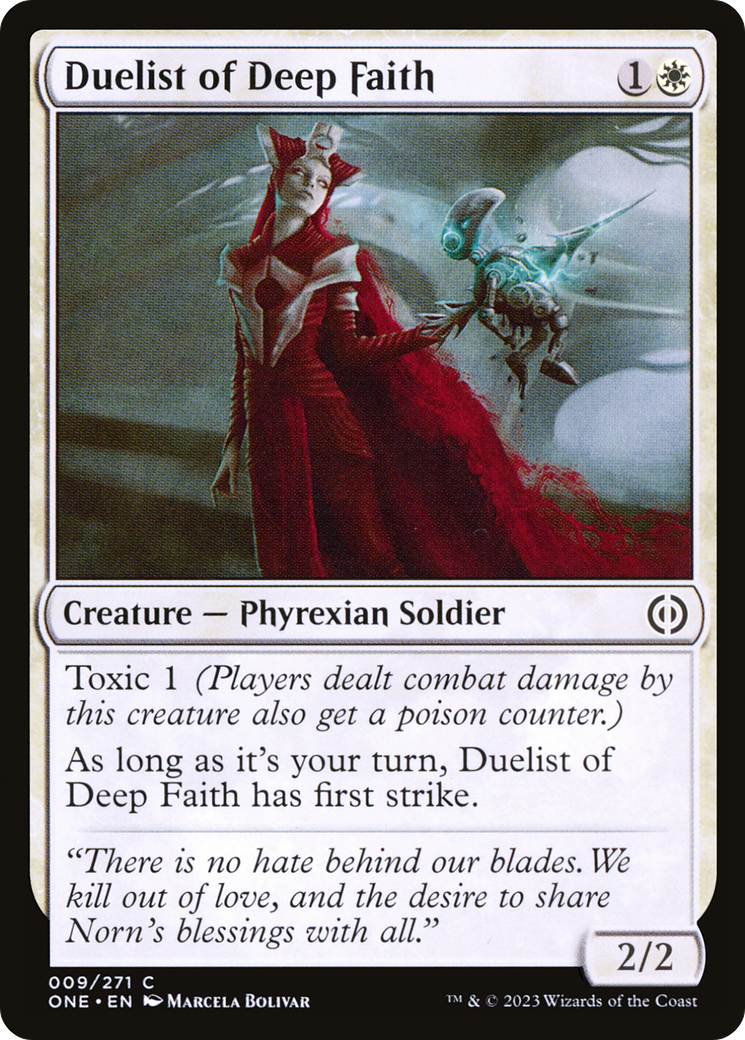 Duelist of Deep Faith [Phyrexia: All Will Be One] | Galaxy Games LLC