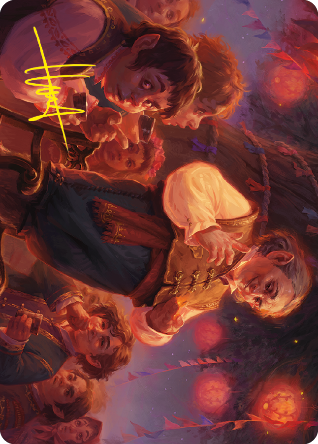 Bilbo, Retired Burglar Art Card (Gold-Stamped Signature) [The Lord of the Rings: Tales of Middle-earth Art Series] | Galaxy Games LLC
