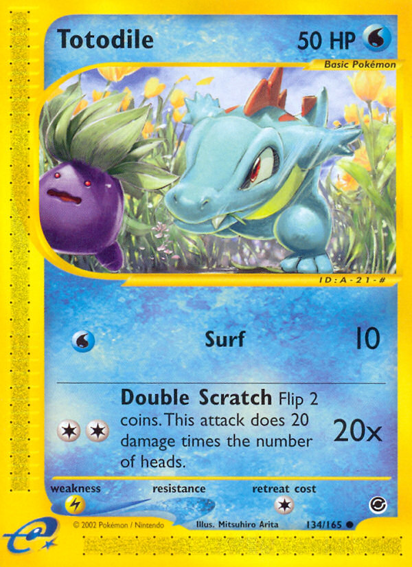 Totodile (134/165) [Expedition: Base Set] | Galaxy Games LLC