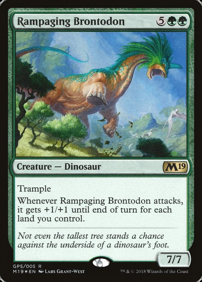 Rampaging Brontodon [Magic 2019 Gift Pack] | Galaxy Games LLC