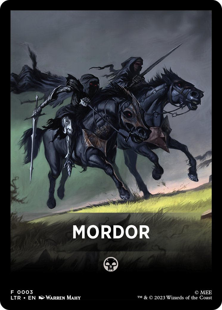 Mordor Theme Card [The Lord of the Rings: Tales of Middle-Earth Tokens] | Galaxy Games LLC