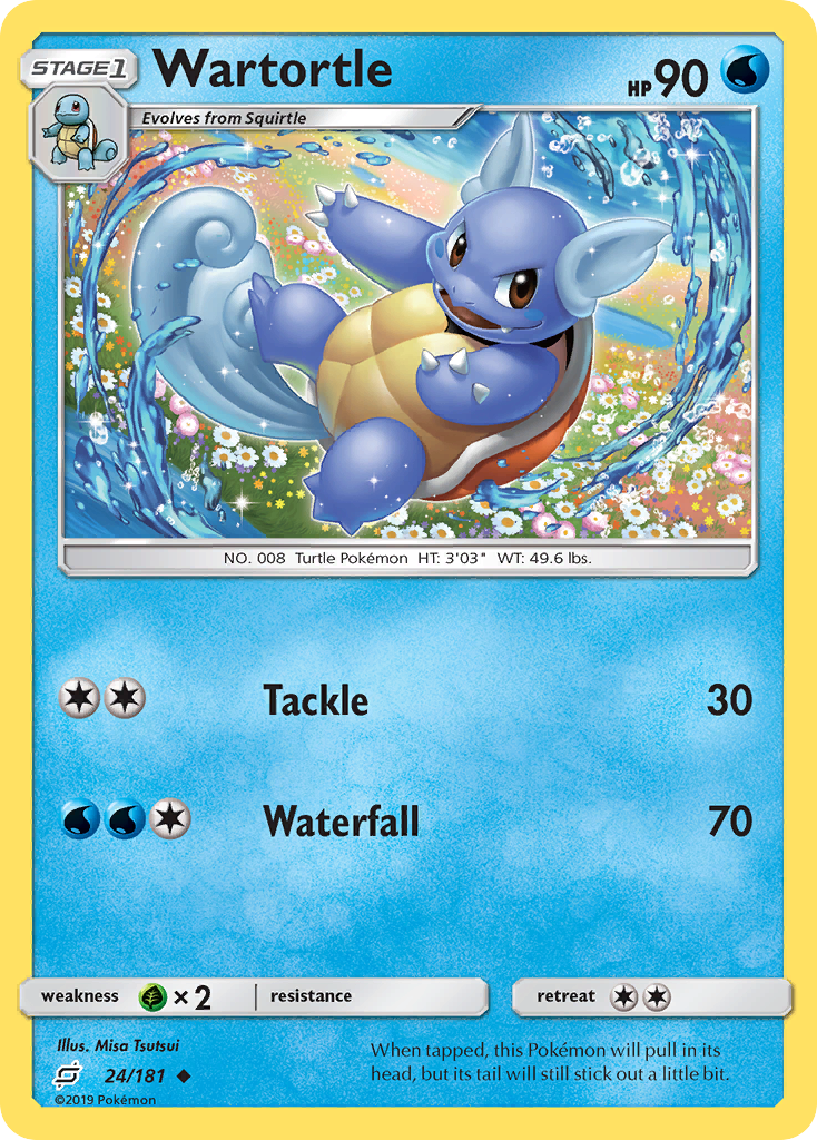 Wartortle (24/181) [Sun & Moon: Team Up] | Galaxy Games LLC