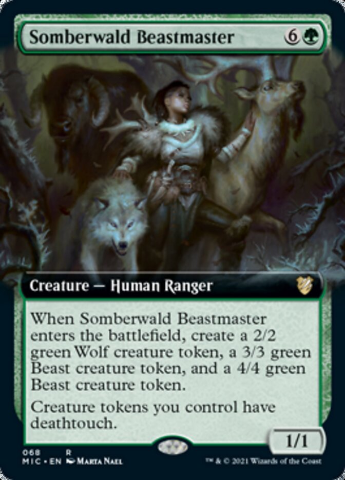 Somberwald Beastmaster (Extended Art) [Innistrad: Midnight Hunt Commander] | Galaxy Games LLC