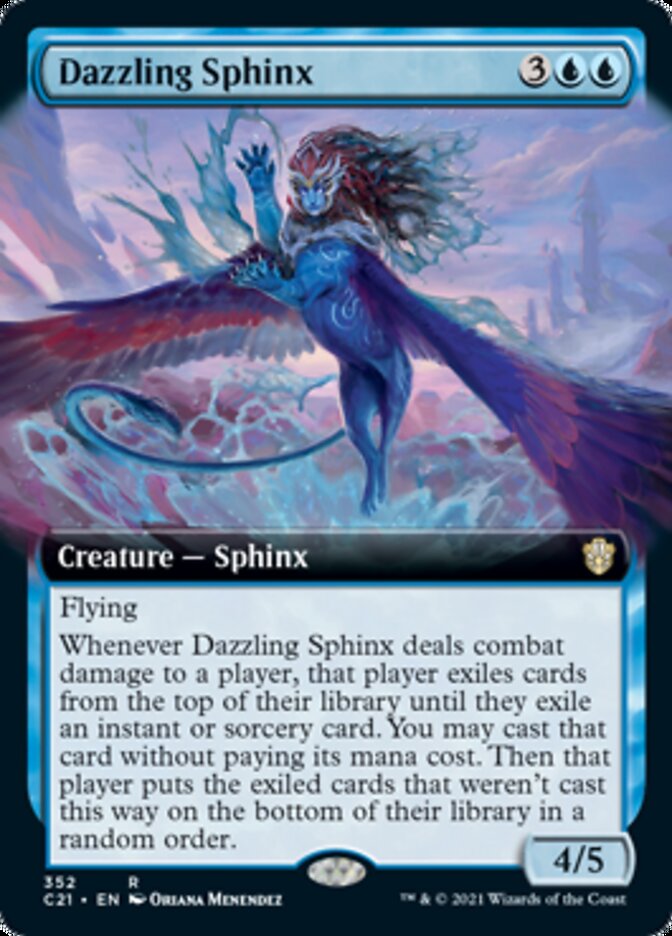 Dazzling Sphinx (Extended Art) [Commander 2021] | Galaxy Games LLC