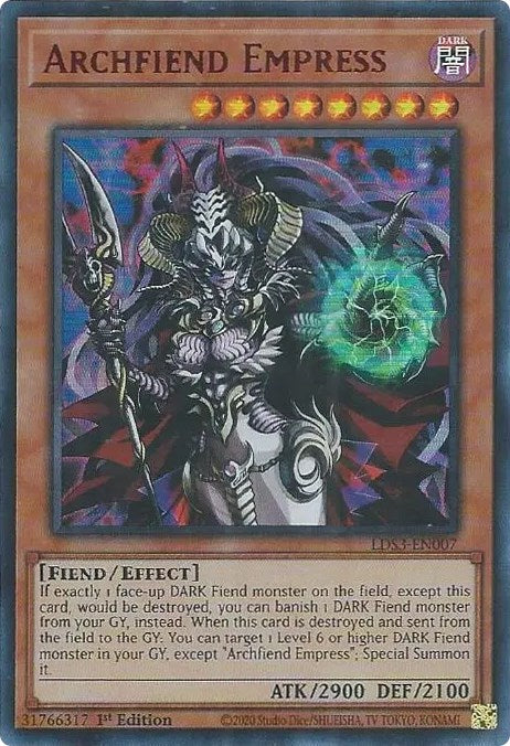 Archfiend Empress (Red) [LDS3-EN007] Ultra Rare | Galaxy Games LLC