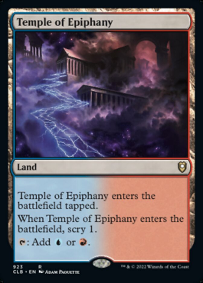 Temple of Epiphany [Commander Legends: Battle for Baldur's Gate] | Galaxy Games LLC