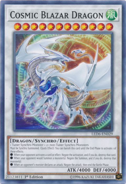 Cosmic Blazar Dragon [LED6-EN029] Common | Galaxy Games LLC