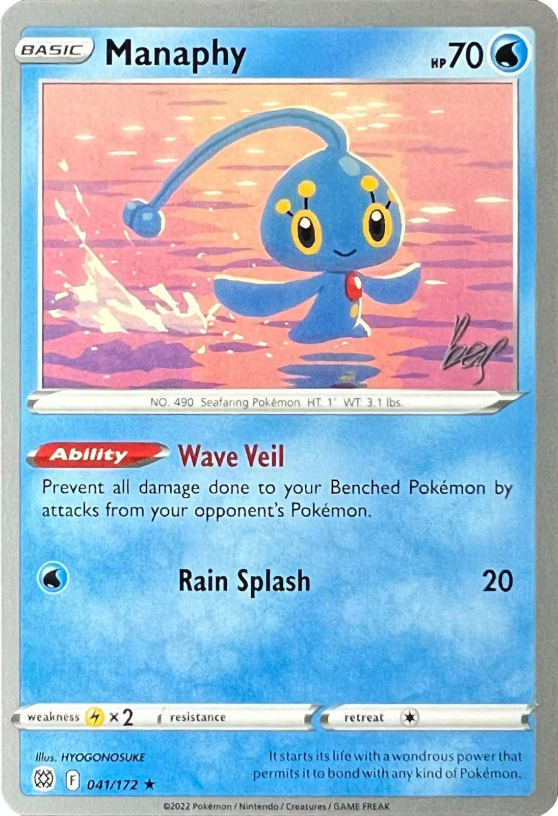 Manaphy (041/172) (Cheryl Again - Sebastian Lashmet) [World Championships 2022] | Galaxy Games LLC