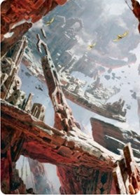 Mountain 3 Art Card [Zendikar Rising Art Series] | Galaxy Games LLC