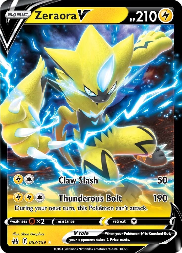 Zeraora V (053/159) [Sword & Shield: Crown Zenith] | Galaxy Games LLC