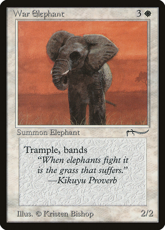 War Elephant (Light Mana Cost) [Arabian Nights] | Galaxy Games LLC