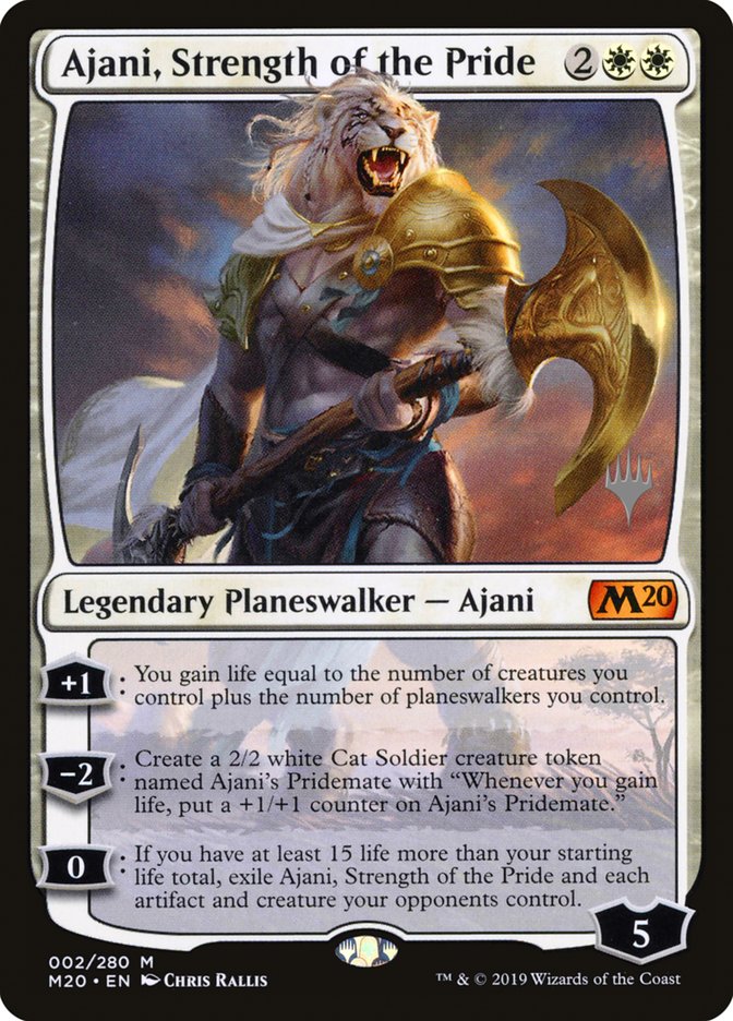 Ajani, Strength of the Pride (Promo Pack) [Core Set 2020 Promos] | Galaxy Games LLC