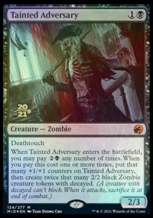 Tainted Adversary [Innistrad: Midnight Hunt Prerelease Promos] | Galaxy Games LLC