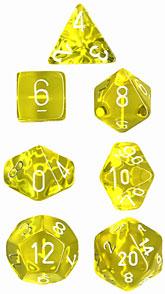 Chessex: Translucent Polyhedral Dice Set | Galaxy Games LLC