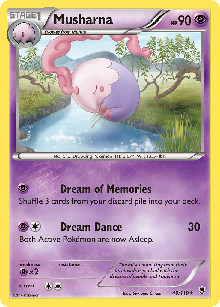 Musharna (40/119) [XY: Phantom Forces] | Galaxy Games LLC