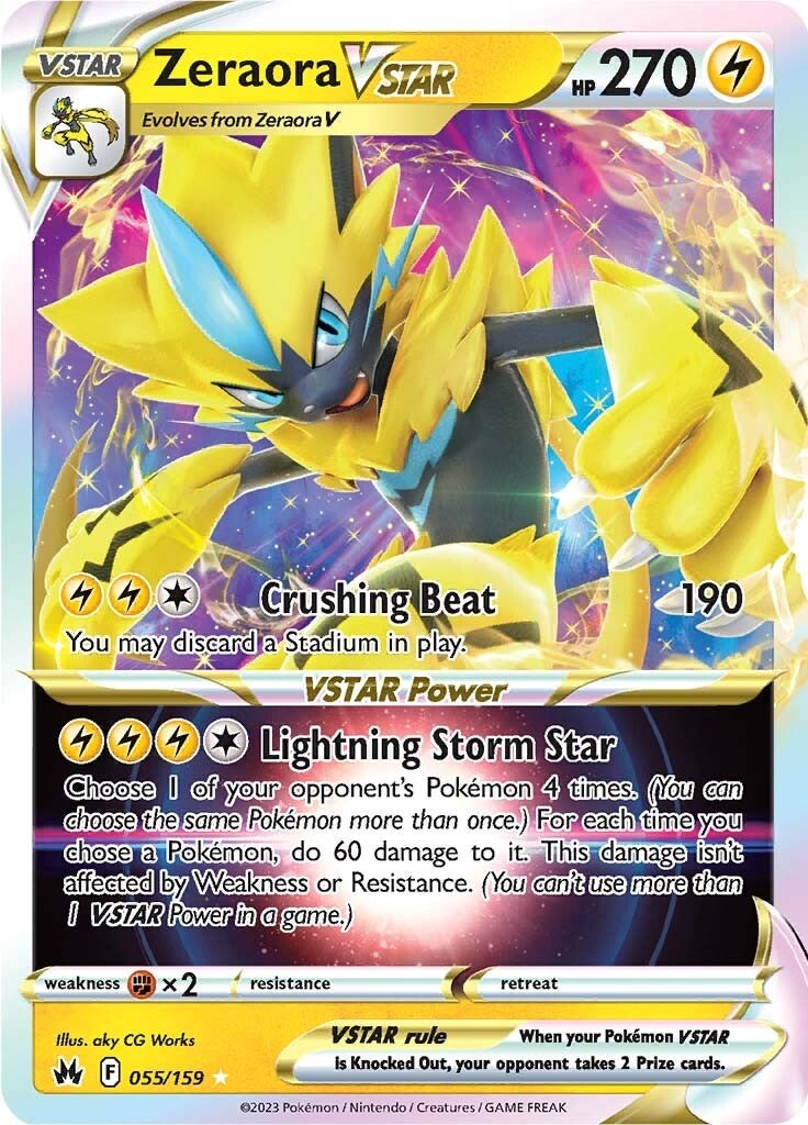 Zeraora VSTAR (055/159) [Sword & Shield: Crown Zenith] | Galaxy Games LLC