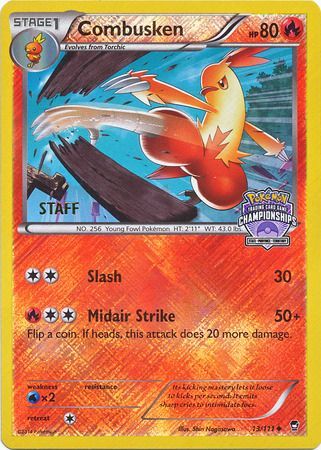 Combusken (13/111) (Championship Promo Staff) [XY: Furious Fists] | Galaxy Games LLC