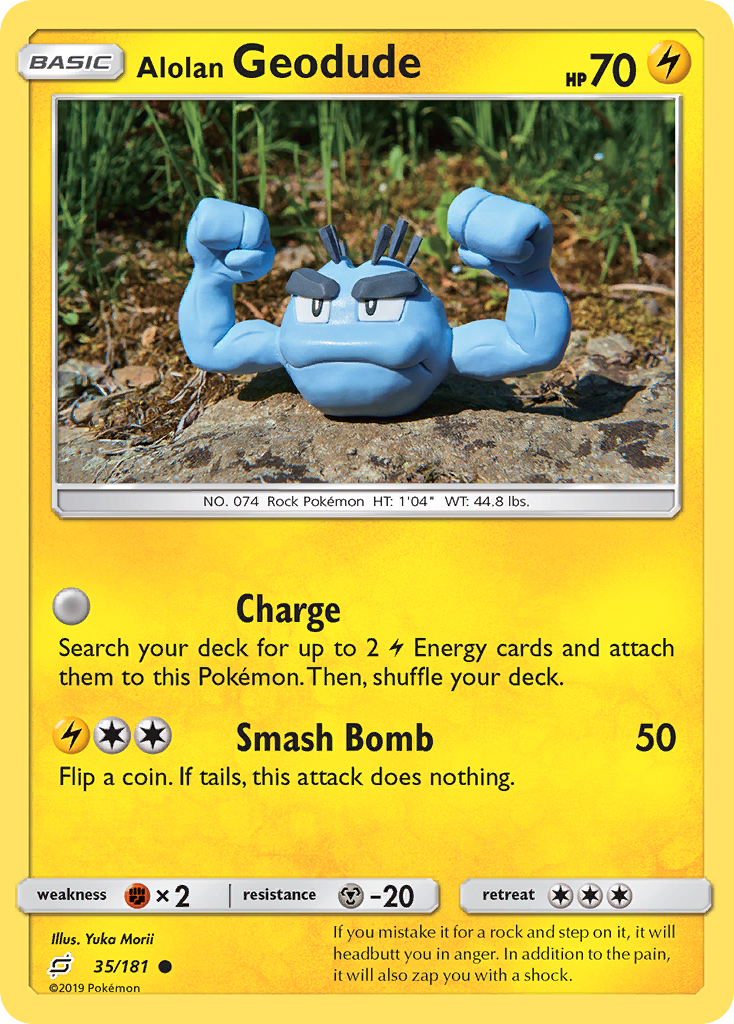 Alolan Geodude (35/181) [Sun & Moon: Team Up] | Galaxy Games LLC