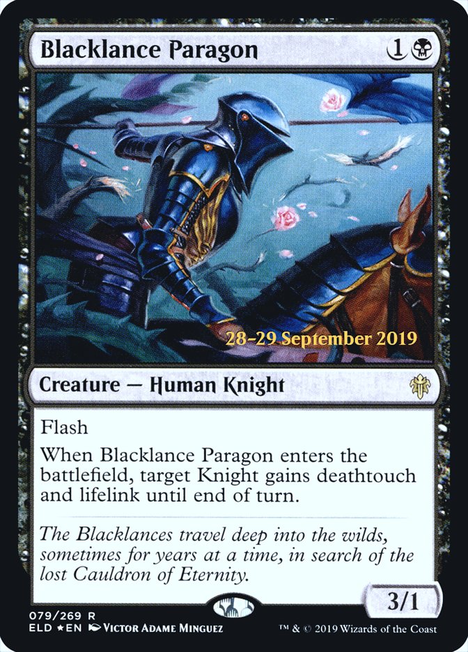 Blacklance Paragon [Throne of Eldraine Prerelease Promos] | Galaxy Games LLC