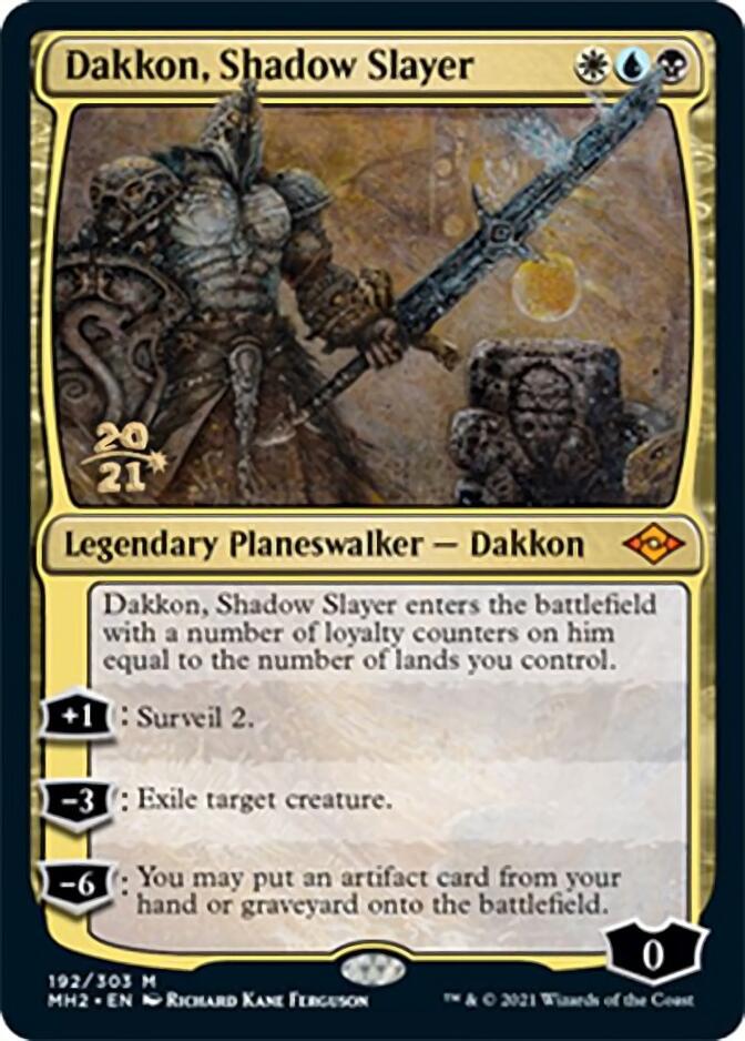Dakkon, Shadow Slayer [Modern Horizons 2 Prerelease Promos] | Galaxy Games LLC