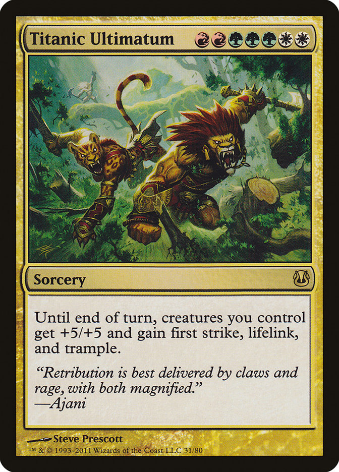 Titanic Ultimatum [Duel Decks: Ajani vs. Nicol Bolas] | Galaxy Games LLC