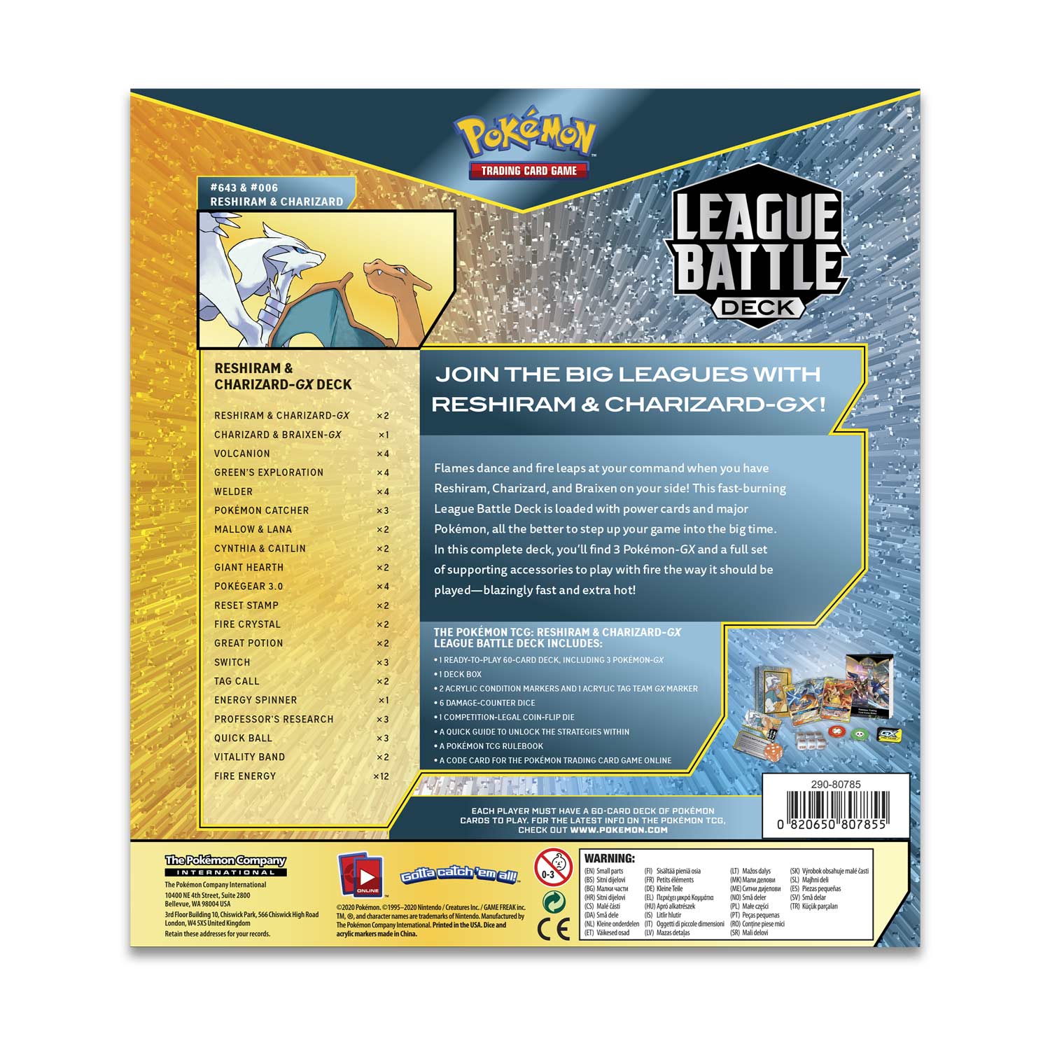 Sword & Shield - League Battle Deck (Reshiram & Charizard GX) | Galaxy Games LLC