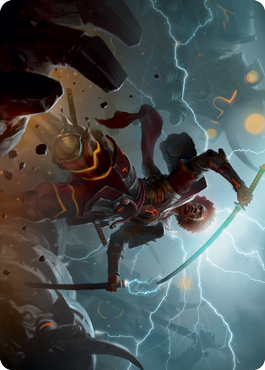 Raiyuu, Storm's Edge Art Card [Kamigawa: Neon Dynasty Art Series] | Galaxy Games LLC