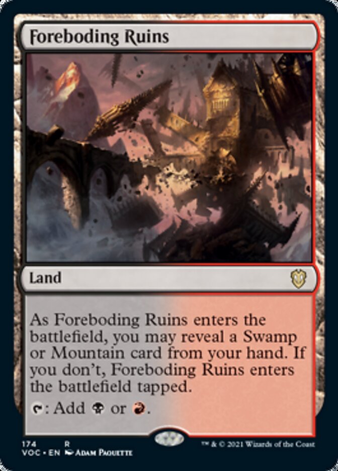 Foreboding Ruins [Innistrad: Crimson Vow Commander] | Galaxy Games LLC