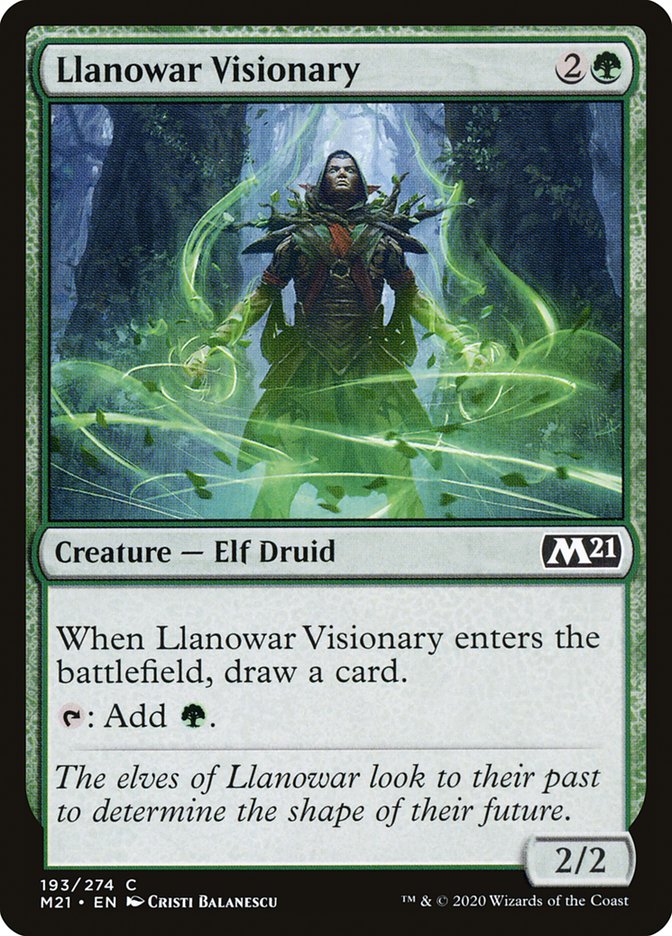 Llanowar Visionary [Core Set 2021] | Galaxy Games LLC