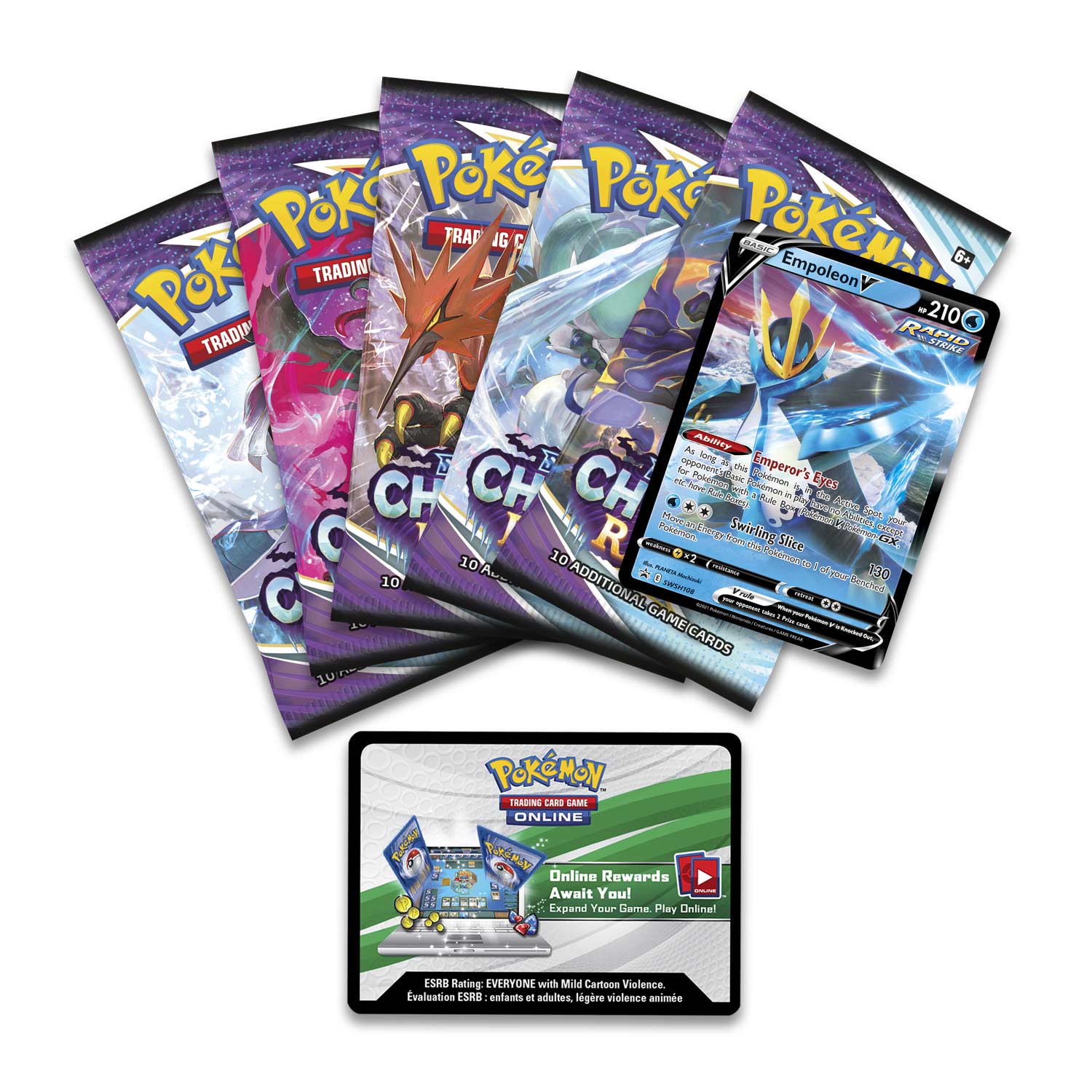 Sword & Shield: Battle Styles - V Strikers Tin (Empoleon V) | Galaxy Games LLC