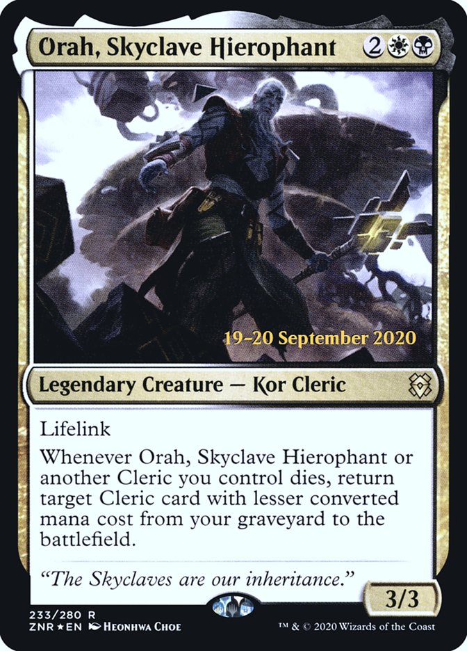 Orah, Skyclave Hierophant [Zendikar Rising Prerelease Promos] | Galaxy Games LLC