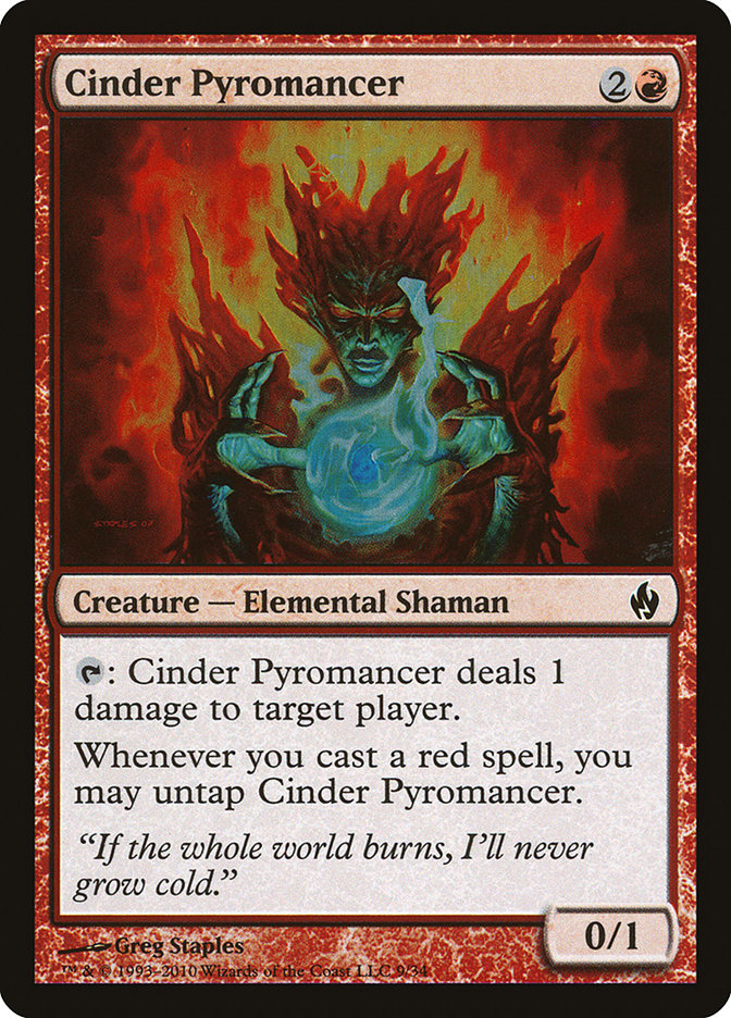 Cinder Pyromancer [Premium Deck Series: Fire and Lightning] | Galaxy Games LLC