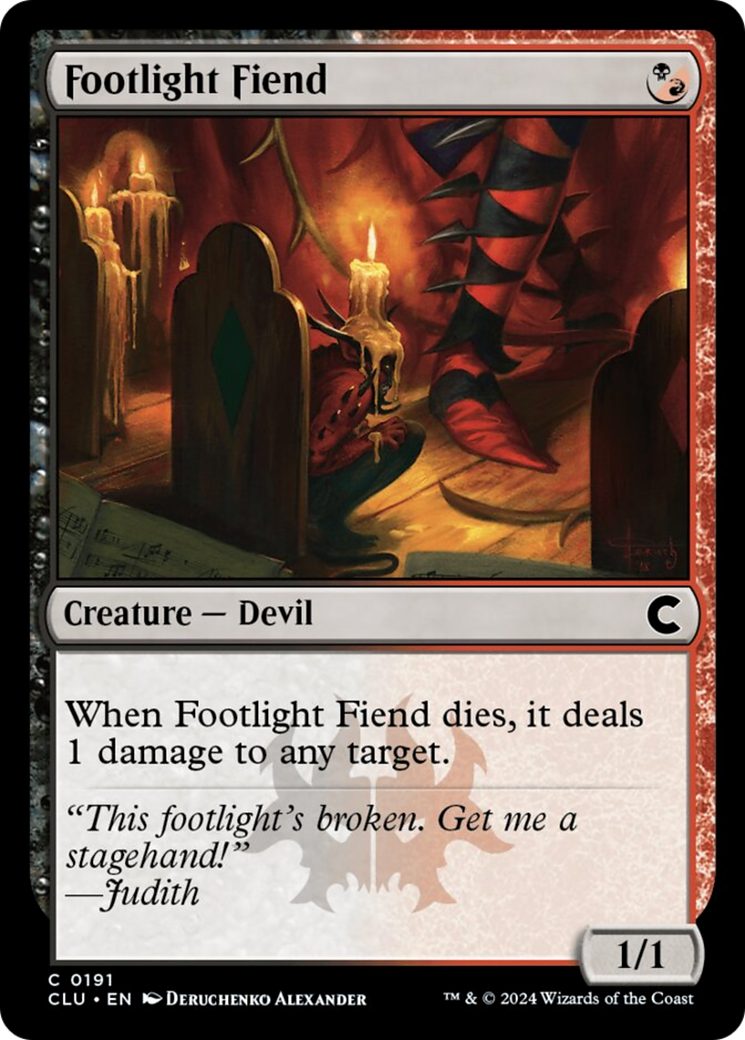 Footlight Fiend [Ravnica: Clue Edition] | Galaxy Games LLC