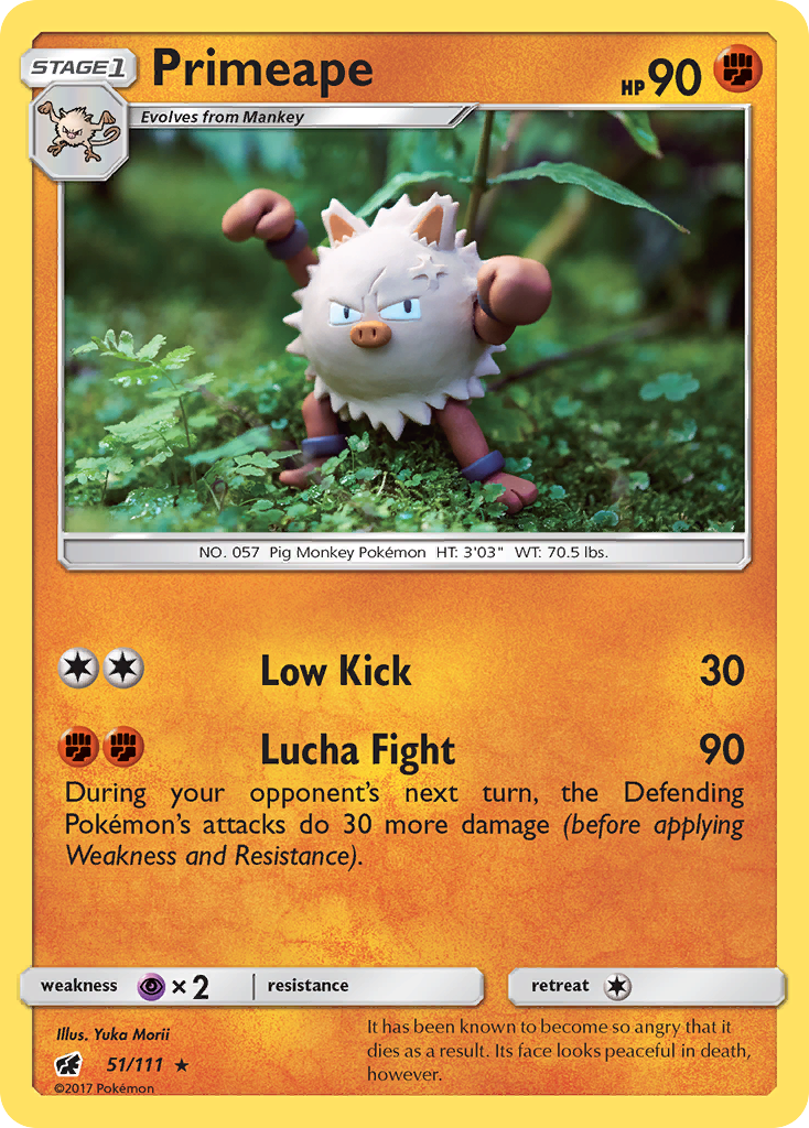 Primeape (51/111) [Sun & Moon: Crimson Invasion] | Galaxy Games LLC