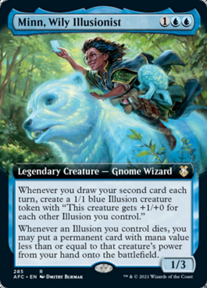 Minn, Wily Illusionist (Extended Art) [Dungeons & Dragons: Adventures in the Forgotten Realms Commander] | Galaxy Games LLC