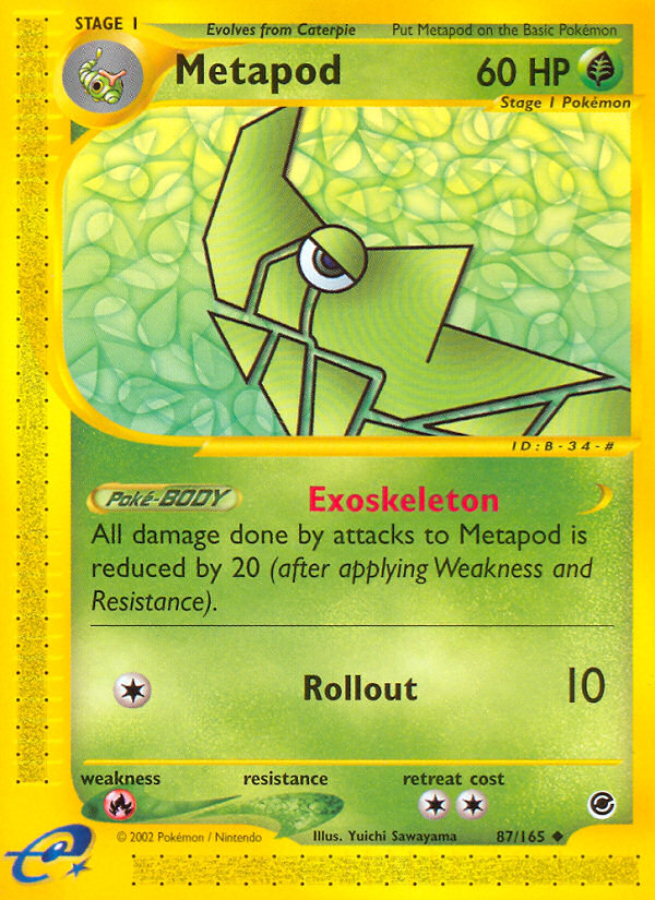 Metapod (87/165) [Expedition: Base Set] | Galaxy Games LLC