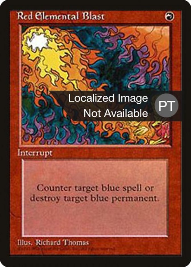 Red Elemental Blast [Fourth Edition (Foreign Black Border)] | Galaxy Games LLC