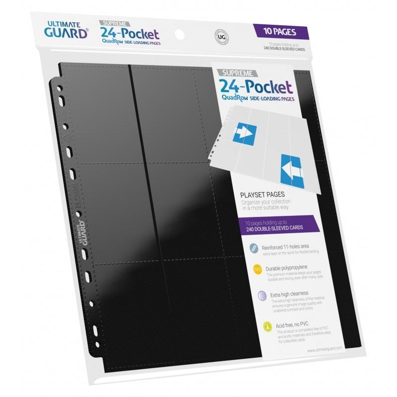 24-Pocket QuadRow™ Side-Loading Pages (10) | Galaxy Games LLC