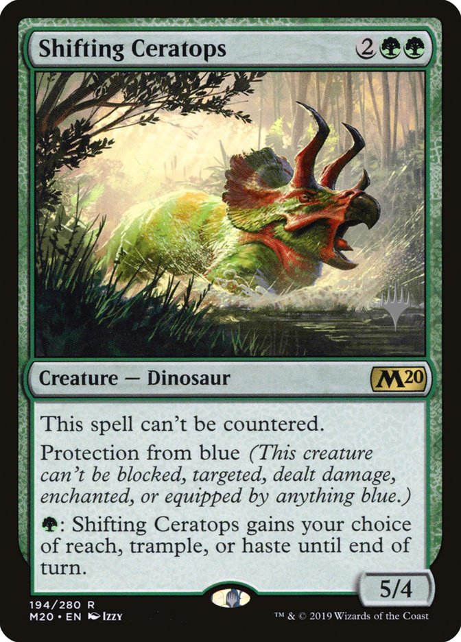 Shifting Ceratops (Promo Pack) [Core Set 2020 Promos] | Galaxy Games LLC