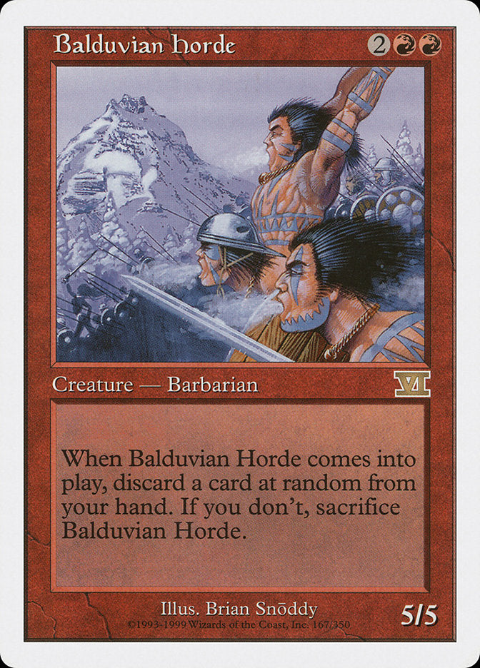 Balduvian Horde [Classic Sixth Edition] | Galaxy Games LLC