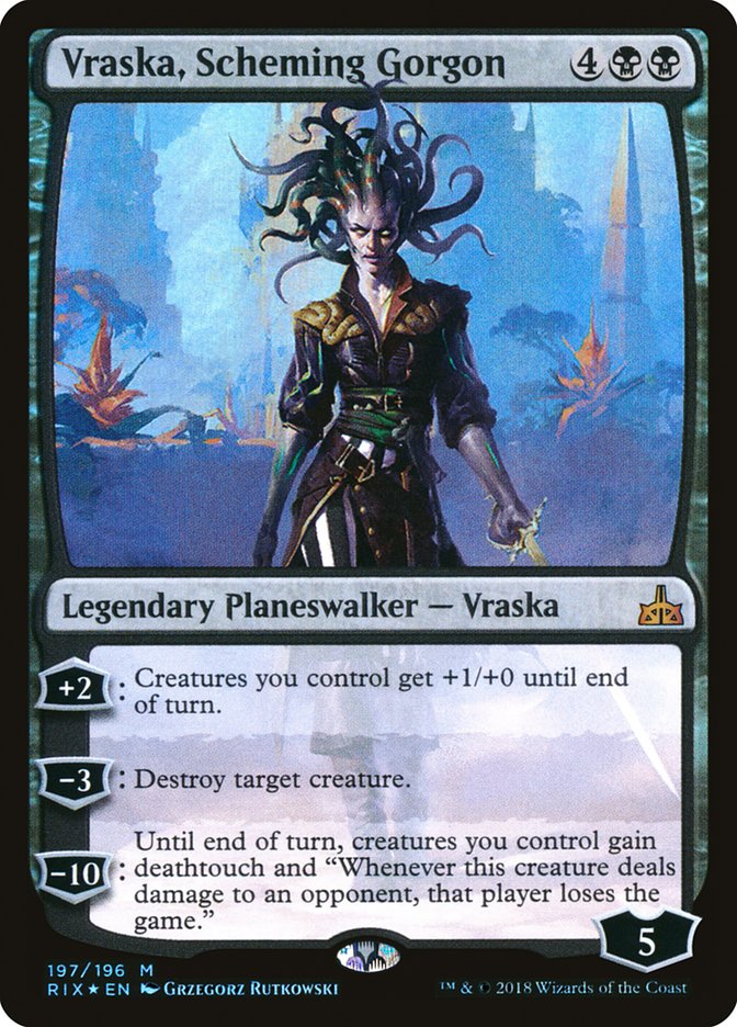 Vraska, Scheming Gorgon [Rivals of Ixalan] | Galaxy Games LLC