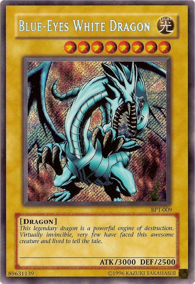 Blue-Eyes White Dragon [BPT-009] Secret Rare | Galaxy Games LLC