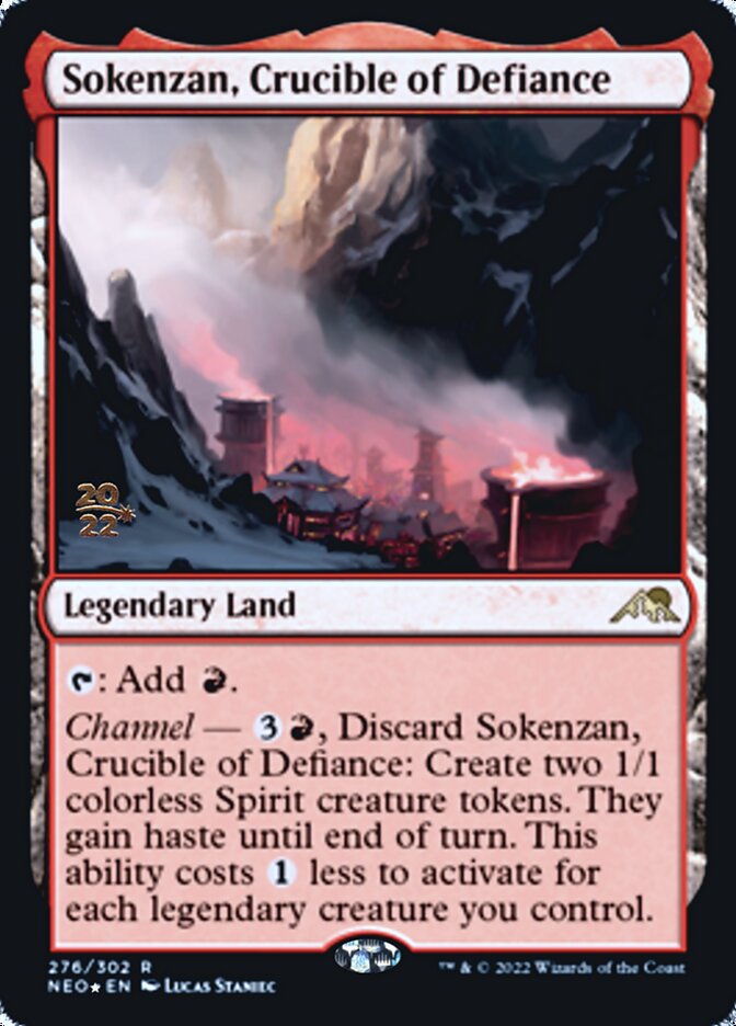 Sokenzan, Crucible of Defiance [Kamigawa: Neon Dynasty Prerelease Promos] | Galaxy Games LLC