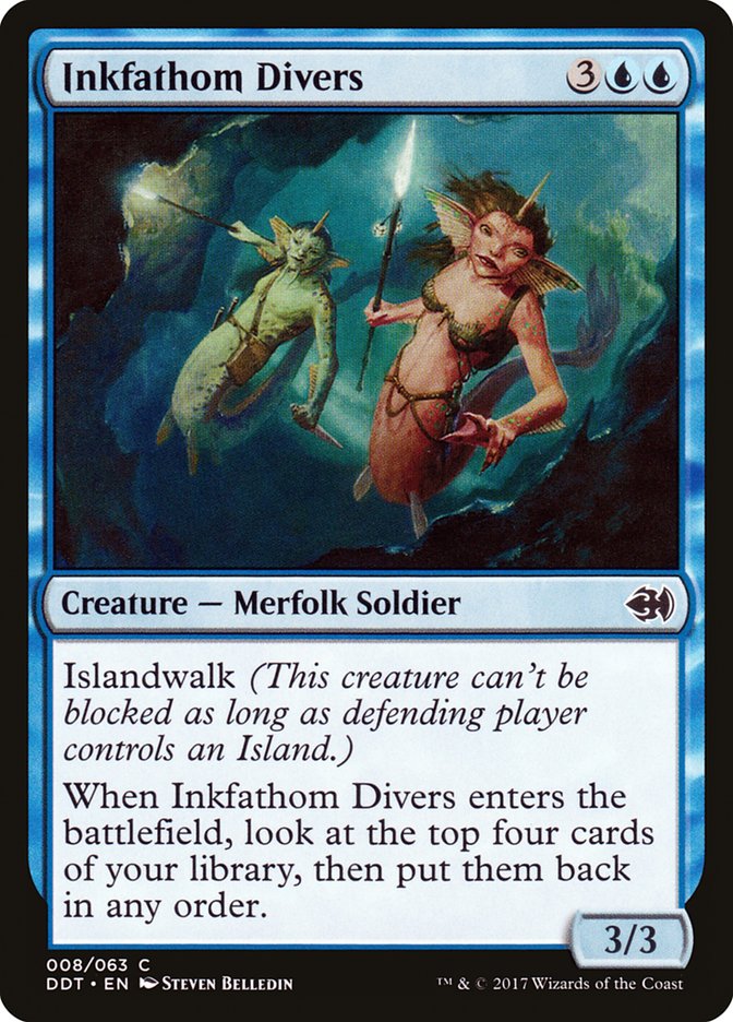 Inkfathom Divers [Duel Decks: Merfolk vs. Goblins] | Galaxy Games LLC