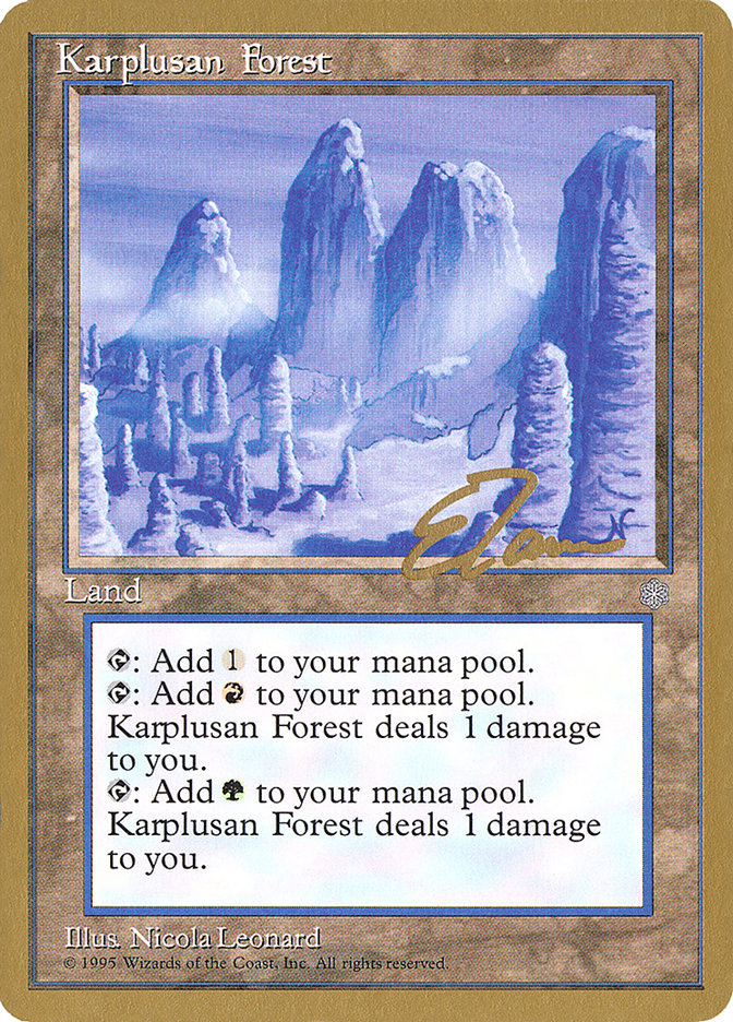 Karplusan Forest (Eric Tam) [Pro Tour Collector Set] | Galaxy Games LLC