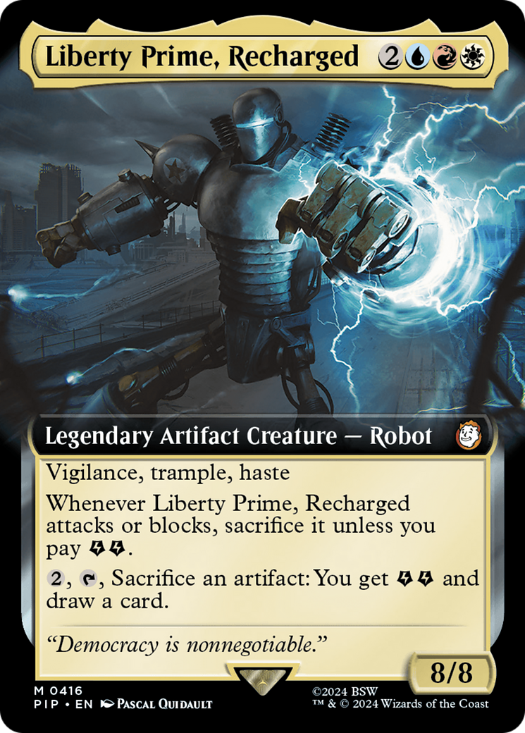Liberty Prime, Recharged (Extended Art) [Fallout] | Galaxy Games LLC