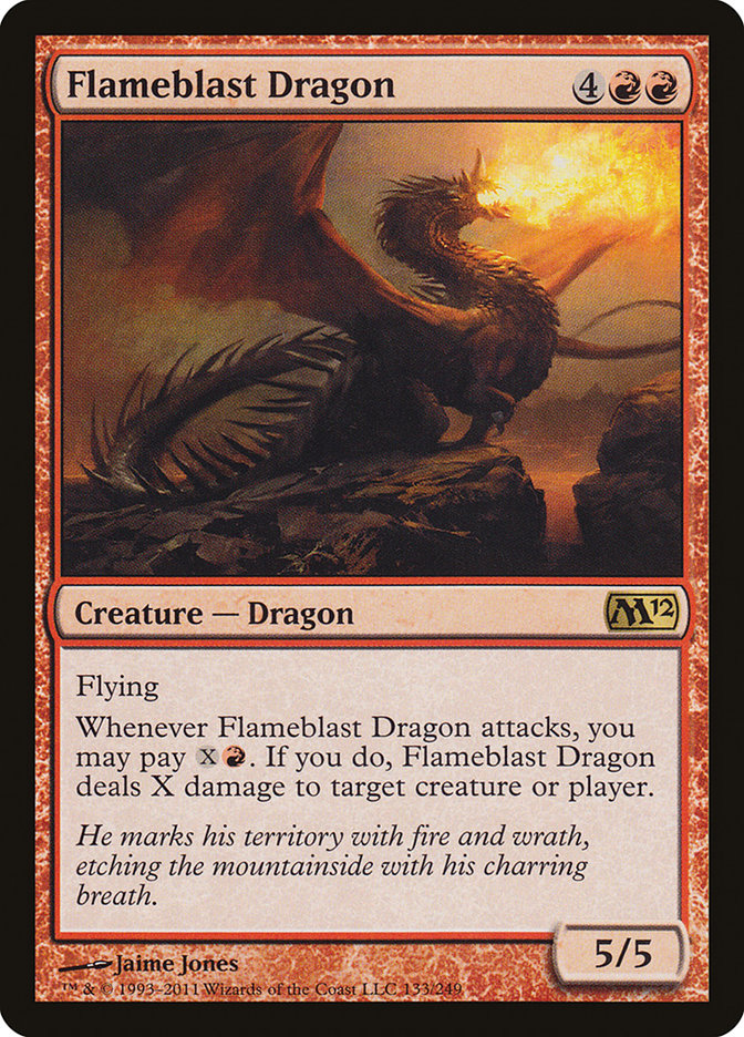 Flameblast Dragon [Magic 2012] | Galaxy Games LLC